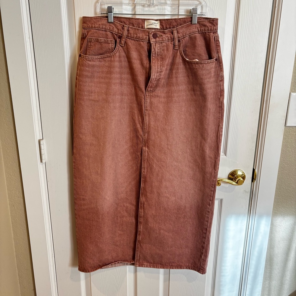Women's Denim Maxi Skirt - Universal Thread - Picture 2 of 4